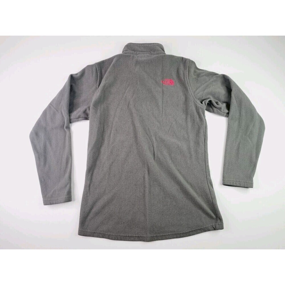 The North Face Girls Full-Zip Fleece Jacket Gray Size XL - Picture 3 of 4